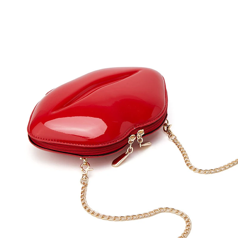 
Wholesale custom Various colors Lip-shaped Trendy korean style ladies evening clutch bag 