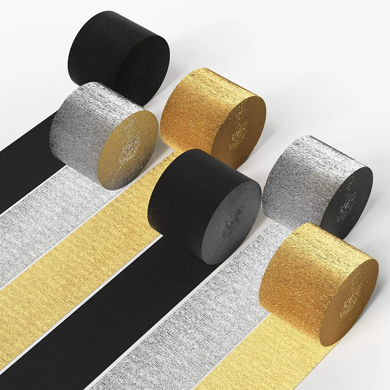Metallic Aluminum Foil Crepe Paper for Wrapping