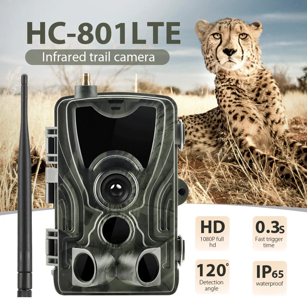 HC801LTE 4G Trail Camera SMS/SMTP/MMS Hunting Camera Photo Trap For Hunting trail 16MP 1080P Surveillance Camera