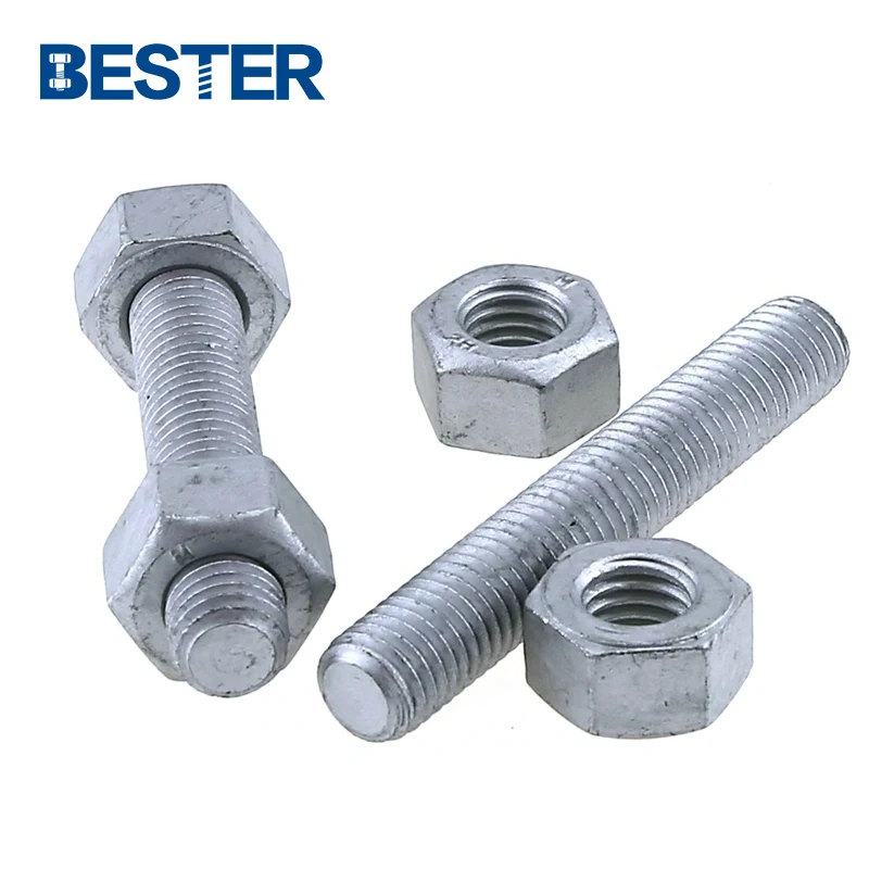 Ningbo Quality ASME Standard Grade B7 B16 Hot DIP Galvanized 10.9 Carbon Steel stud anchor bolt