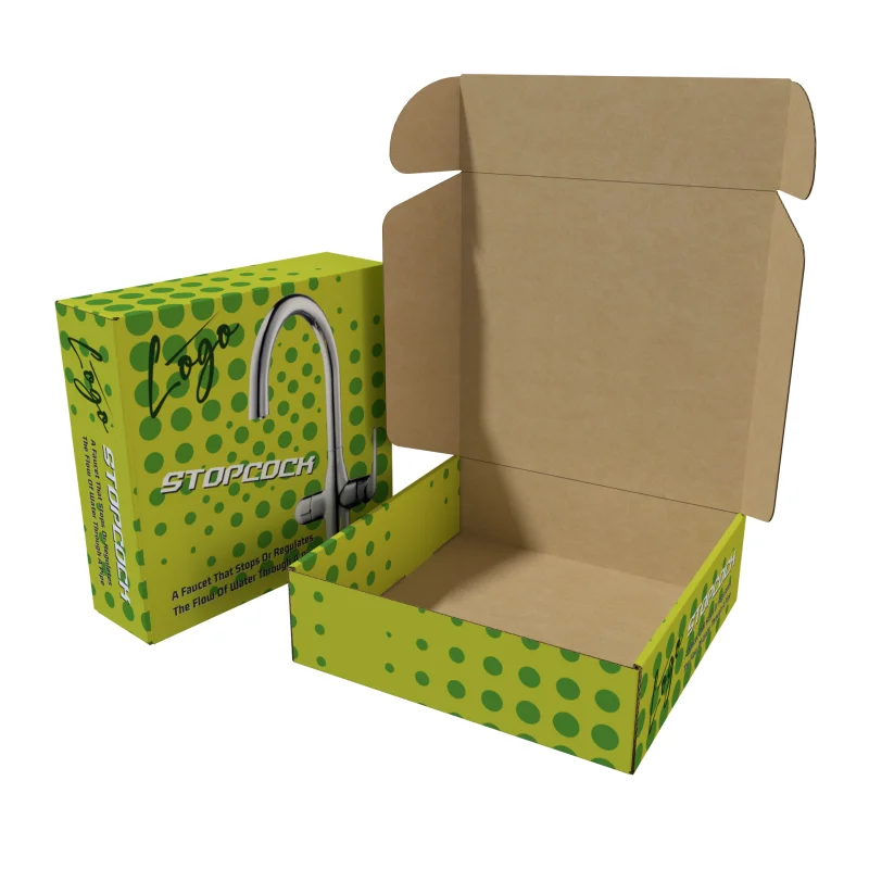 Custom Logo Industrial Furnaces Packaging Box Chrome Plating Faucet Corrugated Paper Box Hardware Fittings Paper Box
