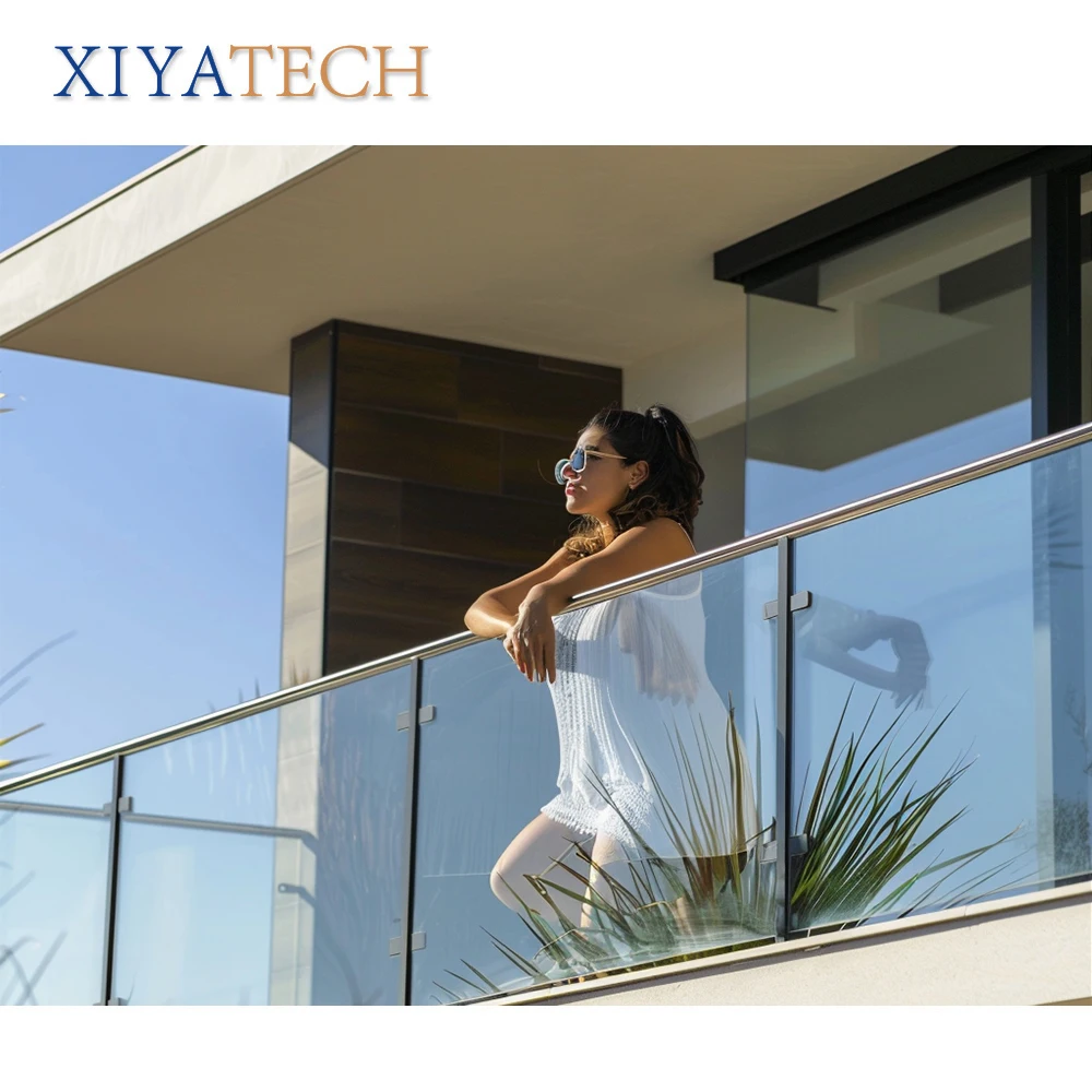 XIYATECH Hot selling frameless aluminium balustrade glass railing aluminum u channel profile for 12-19mm glass