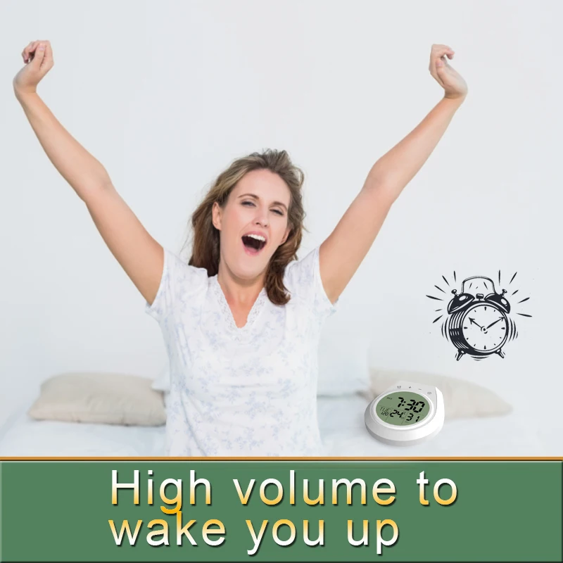 2710 Waterproof Shower Clock Washroom Timer Suction bathroom Wall Hygrometer Thermometer smart digital alarm clock