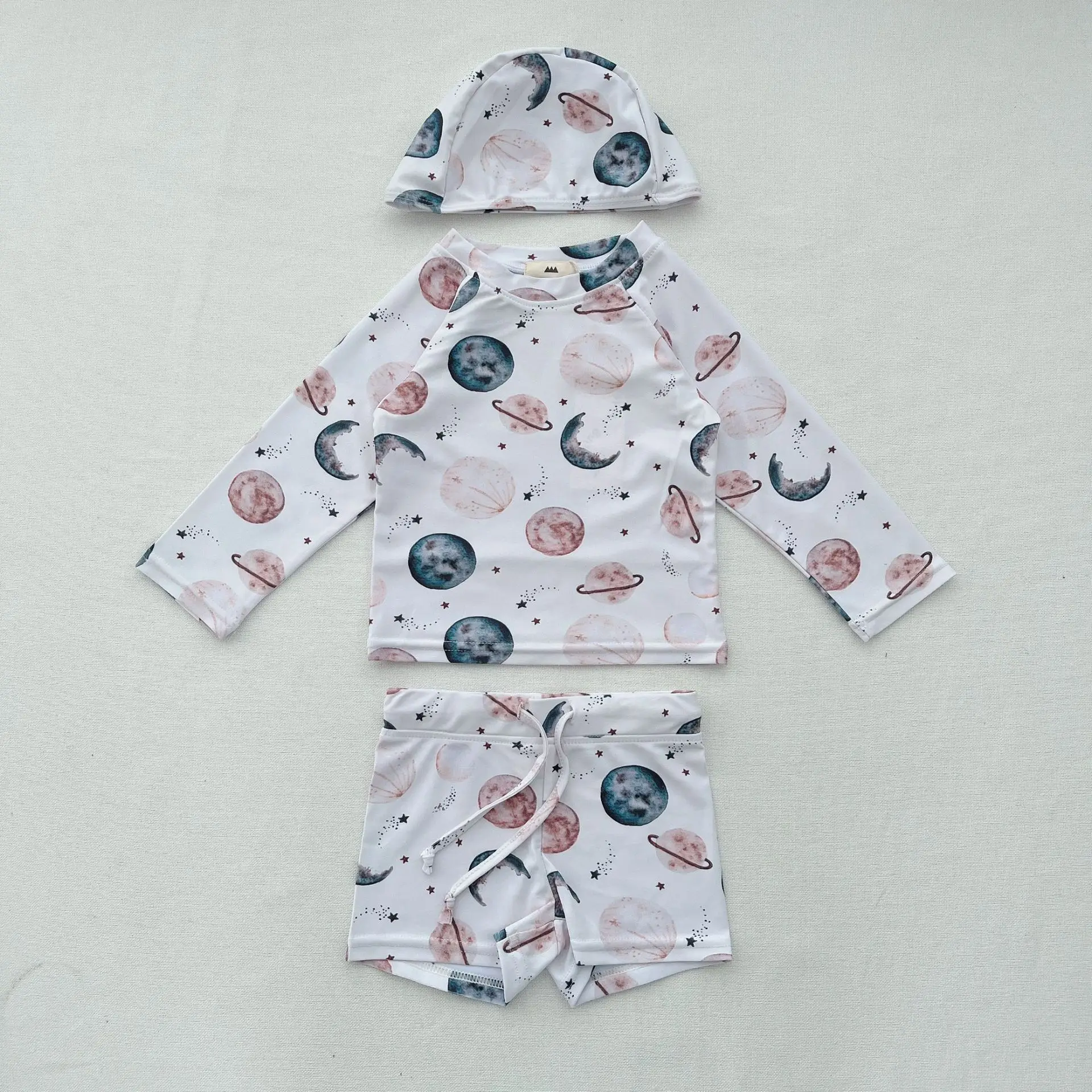 Europe Little Boys And Girls Swimwear Korean Style Little Kids Beach Swimsuits With Sun Protection