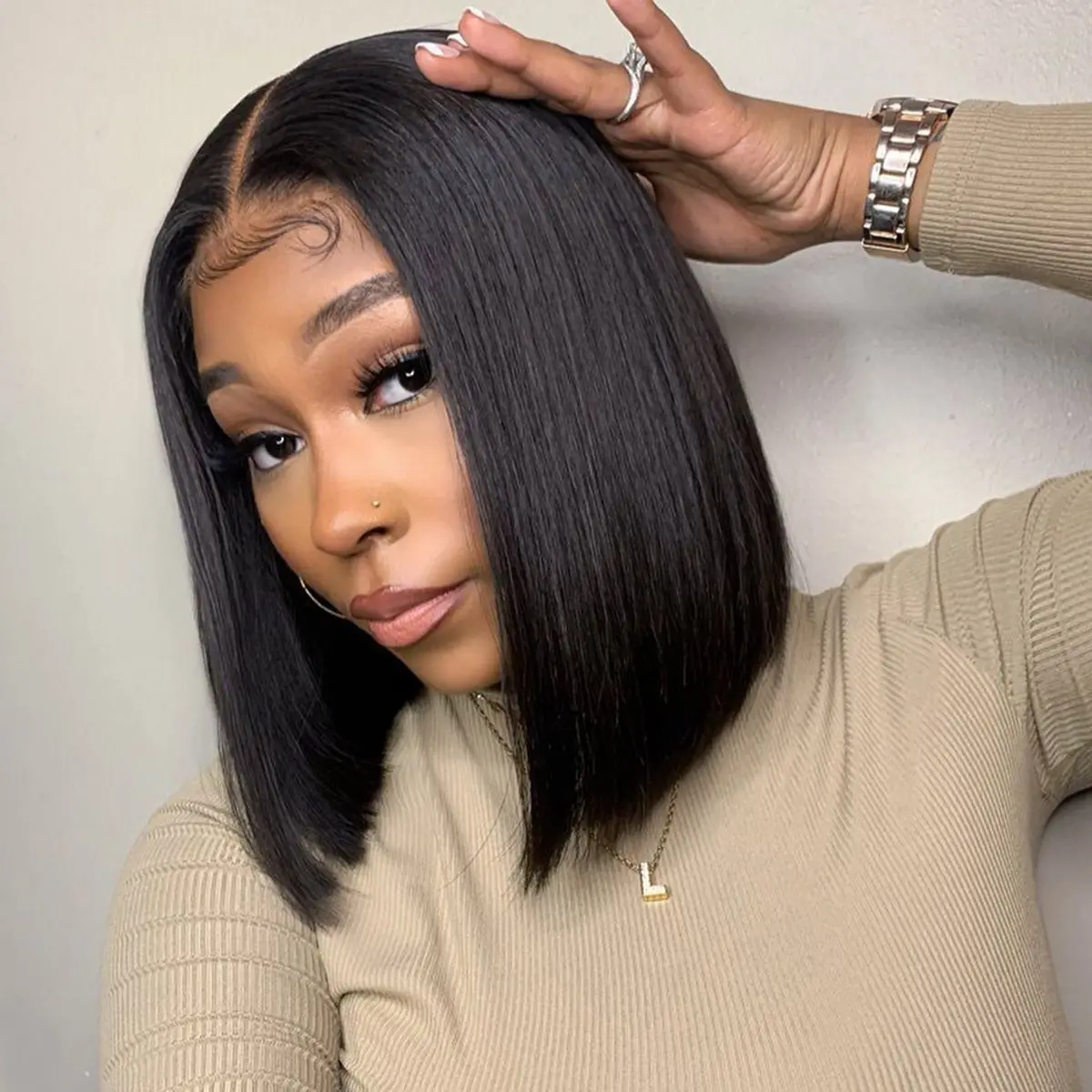 Wholesale Peruvian Bob Lace Front Human Hair Wig,Transparent Glueless Full HD Lace Bob Wig,Cheap 13*4 Lace Frontal Short Bob Wig