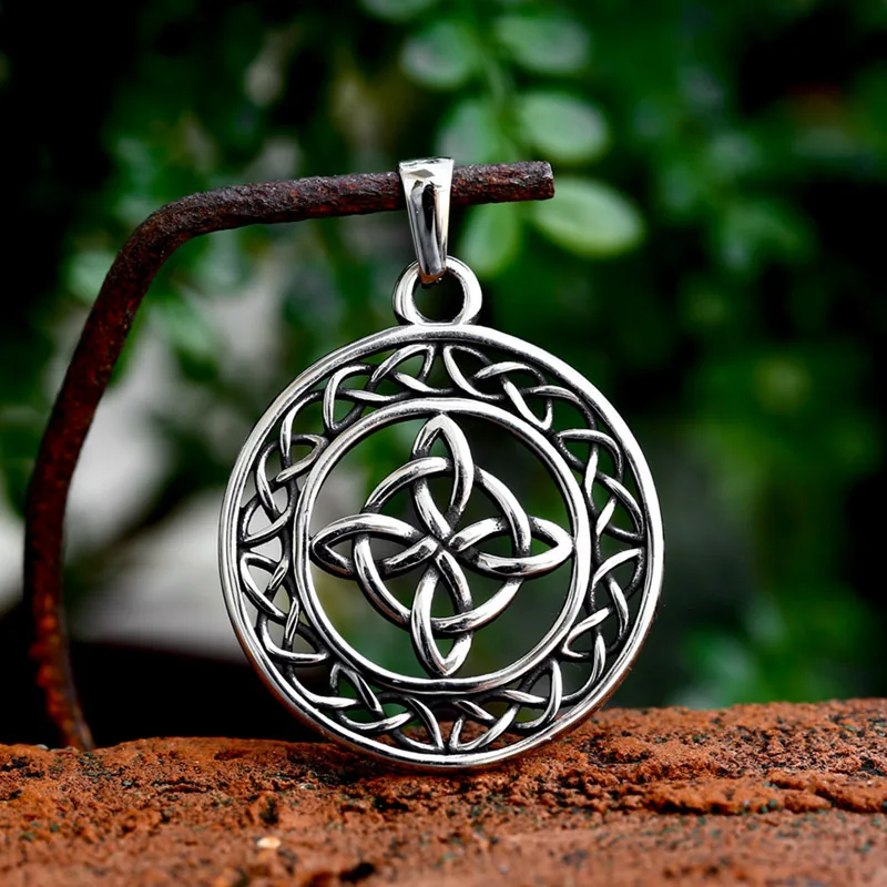 Stainless Steel Celtic Knot Pendant Vintage Blank Pendants For Necklace Jewelry Making