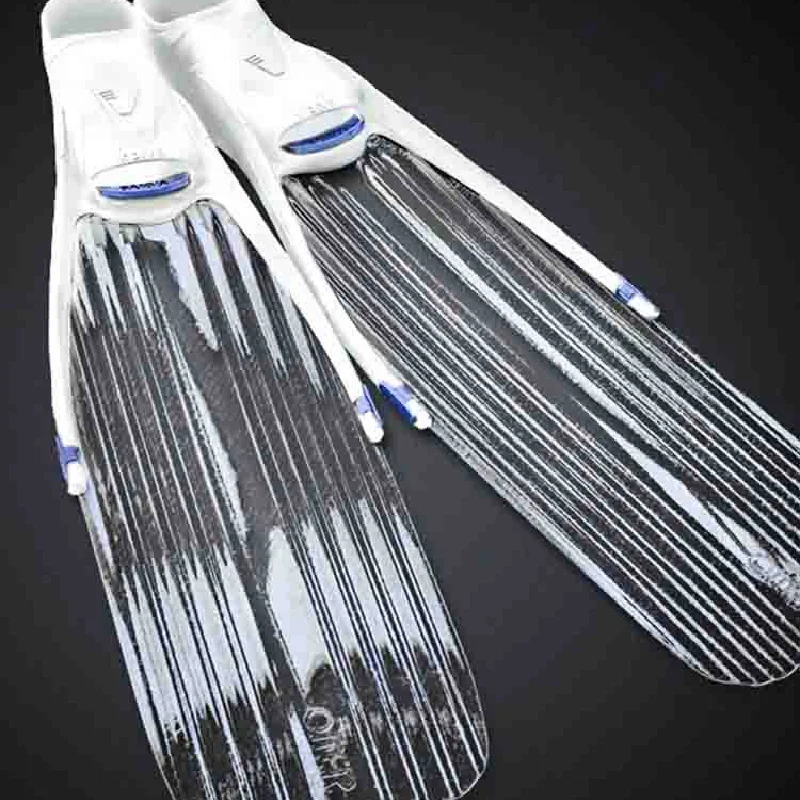 CE certification Professional free diving thermoplastic long fins for adult deep diving fishing  rubber swim fins