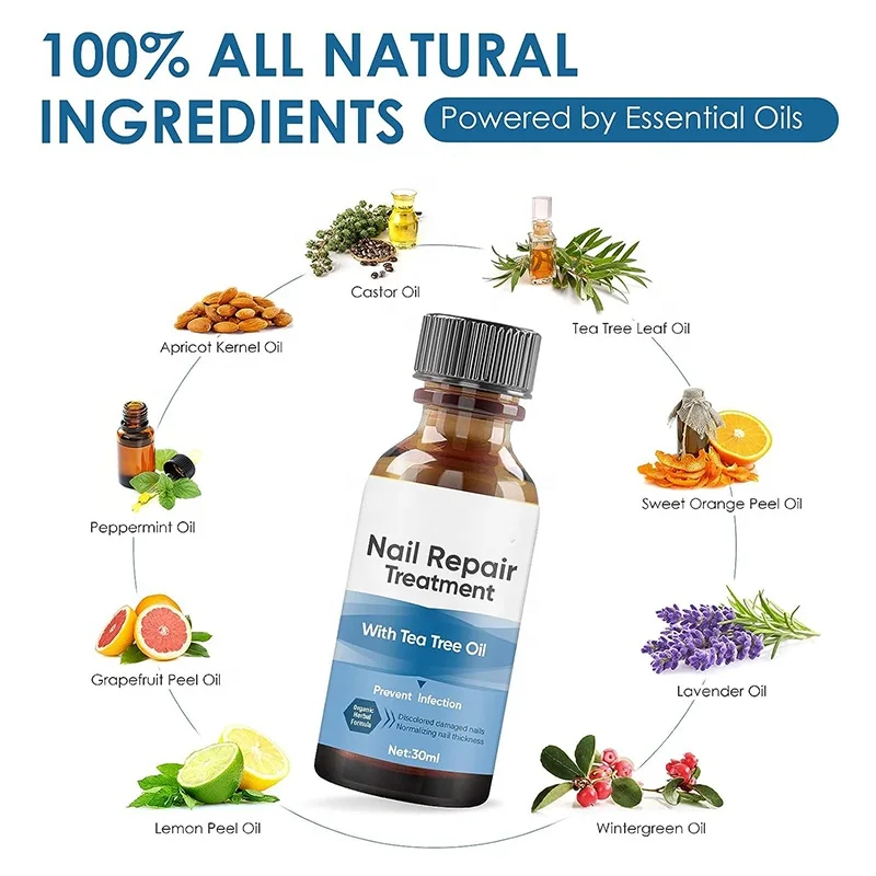 Toenail Fingernail Extra Strength Nail Repair Liquid Nail Repair Solution Thick Cracked Discolored Nail Toenail Fungus Treatment