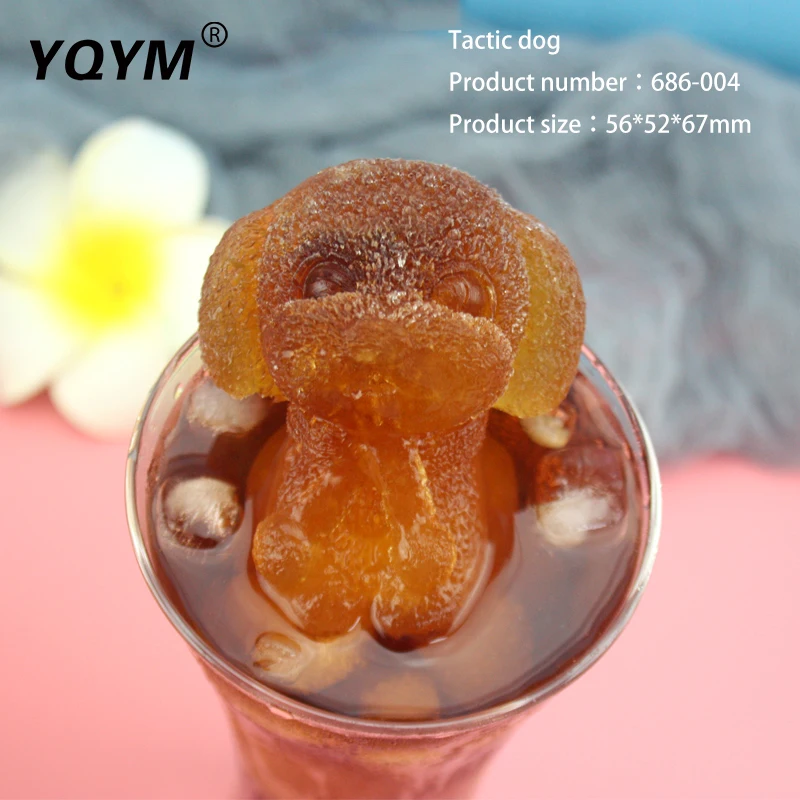 Custom cartoon animal teddy bear 3D silicone mold ice hockey bear coffee cake decoration