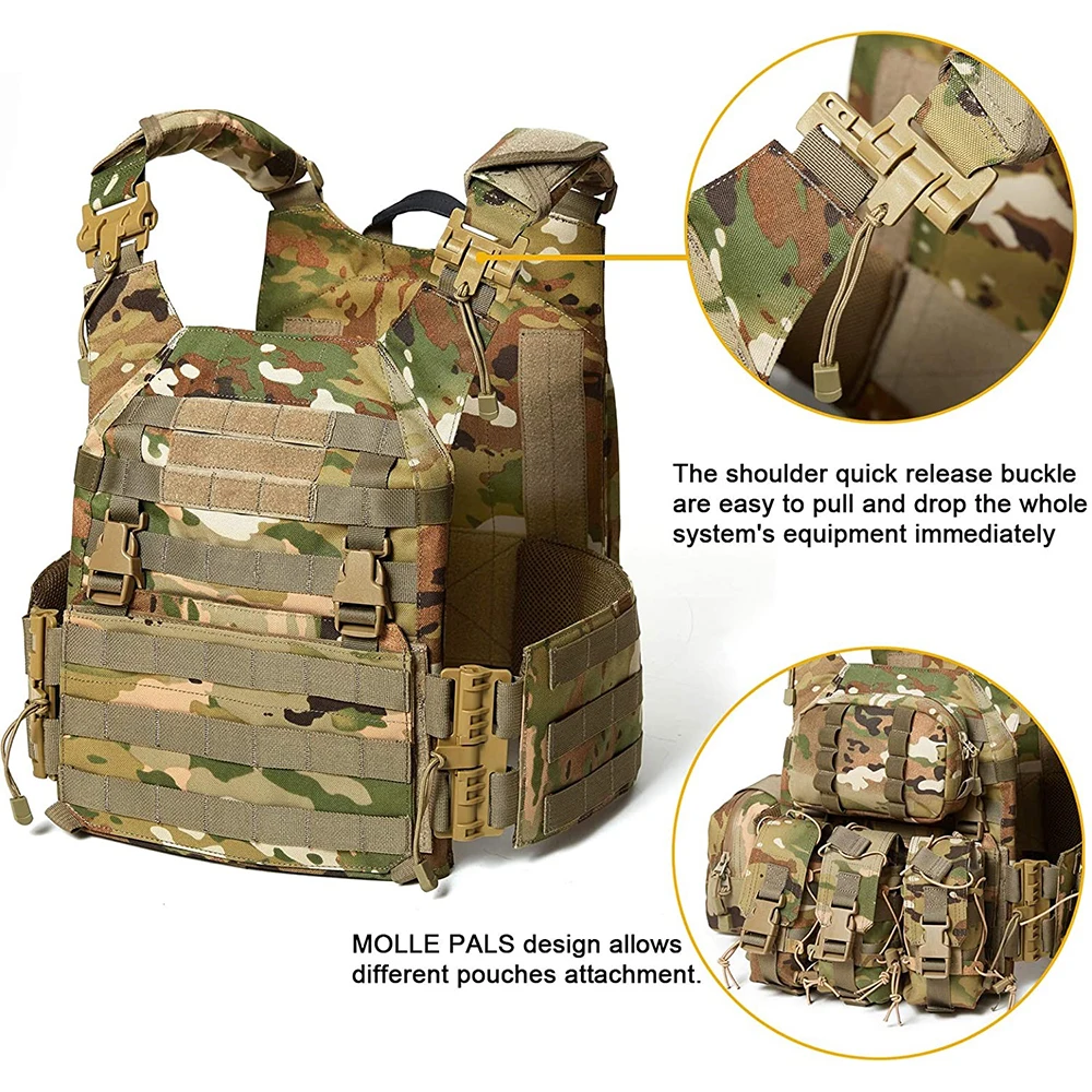 FREE SAMPLE Modular Assault Vest System Compatible with 3 Day Assault Backpack OCP Camouflage