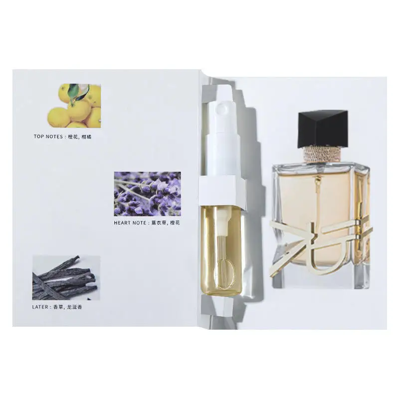 Original brand perfume 1:1Top quality wholesale test tube luxury perfume for men and women 1.5ml 2ml