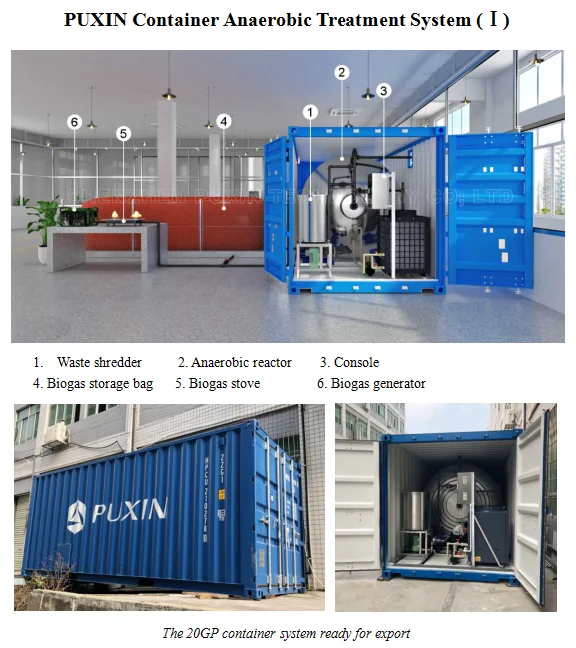 Китайская система производства биогаза Puxin
