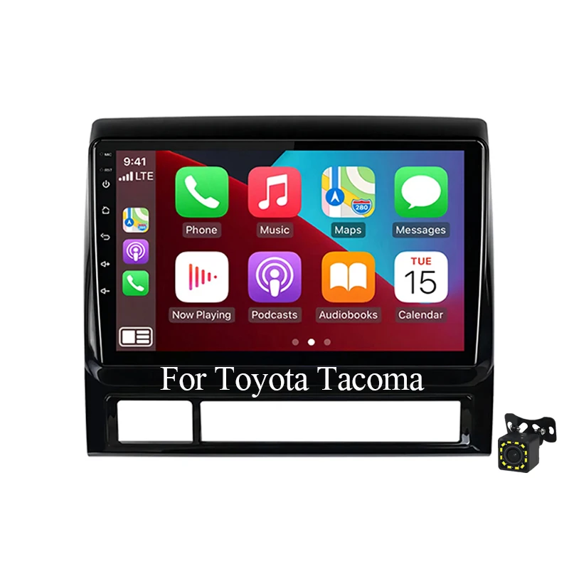 Автомагнитола андроид 10 мультимедийный проводной для Toyota Tacoma 2006 - 2014 Android Auto 32G 2 Din GPS WIFI Blue-tooth экран