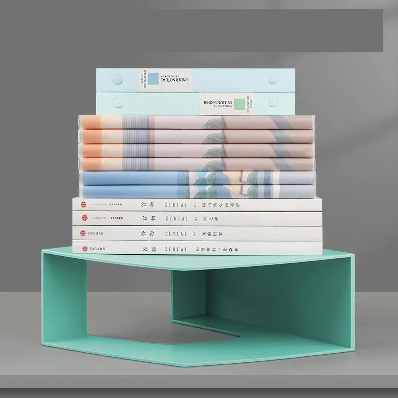 2Pcs/Set Fashion Data Management Collection Thickened Magazine Holder Multifunctional File Shelf Plastic Book File Folder Holder