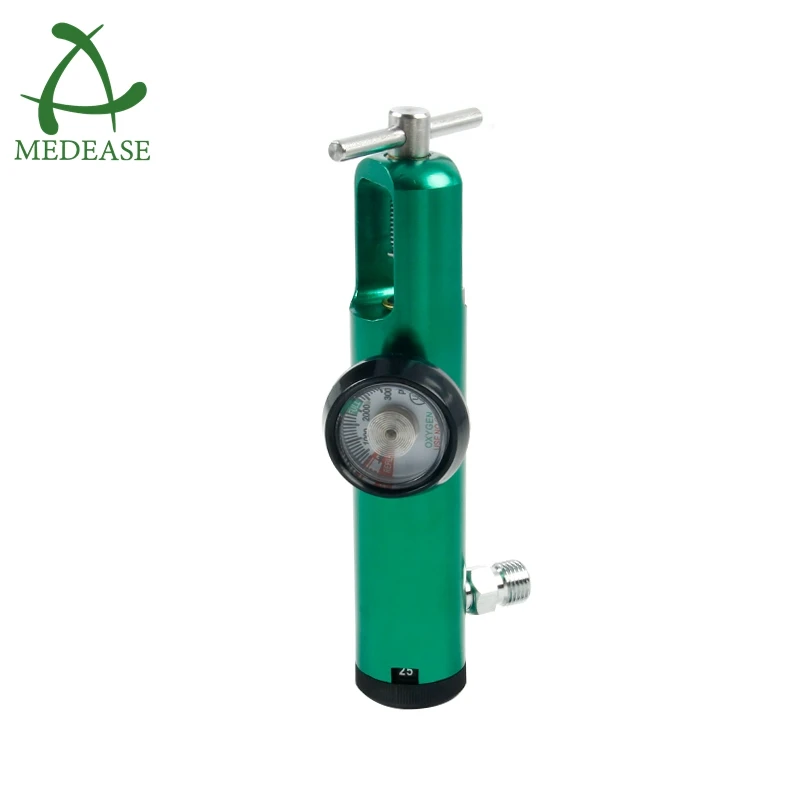 Click Style Cga870-UF Medical Oxygen Cylinder Regulator Medical Grade Cga 870 Oxygen Pressure Regulator With Diss Or Barb Outlet