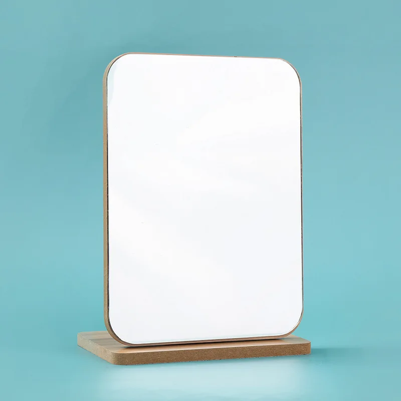 desktop desktop  vanity mirror  mirror vanity  small vanity mirror  Korean style simple wooden