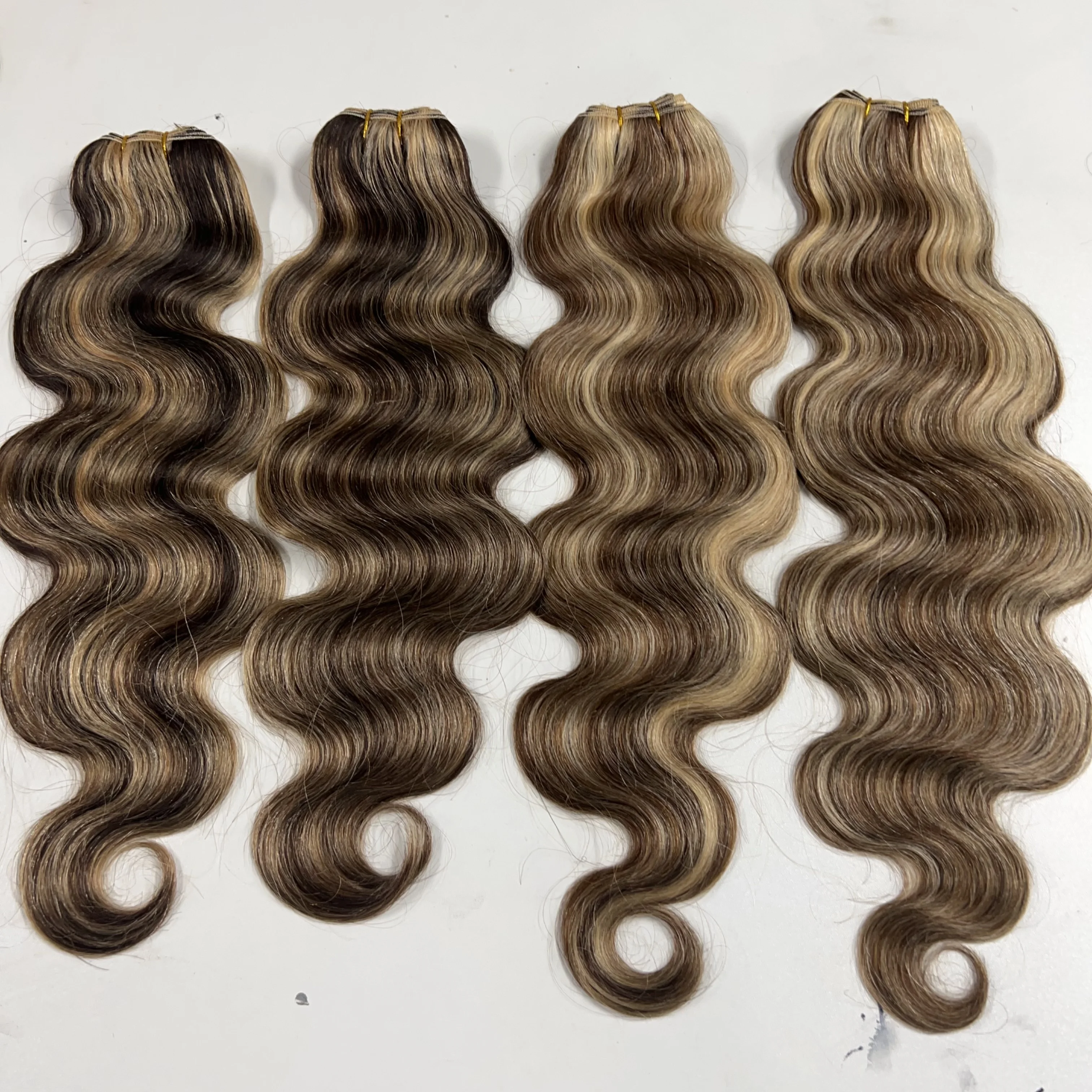 Wholesale Human Hair Wigs Lace Front Ocean Wave Bundles Burmese Vietnamese Curly Ginger Brown 150% Density Pre plucked Hairline