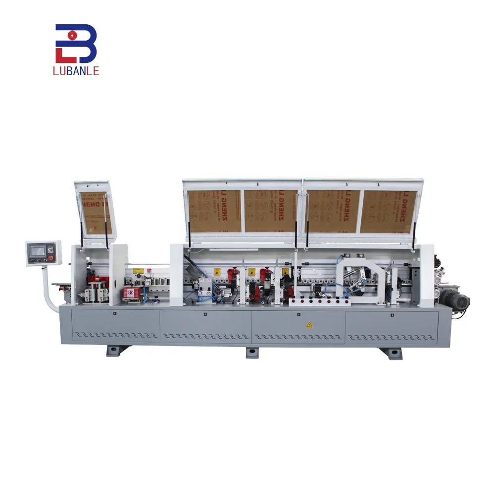 LUBANLE woodworking automatic edge bander banding machine with trimming pre milling CNC KDT edge banding machine