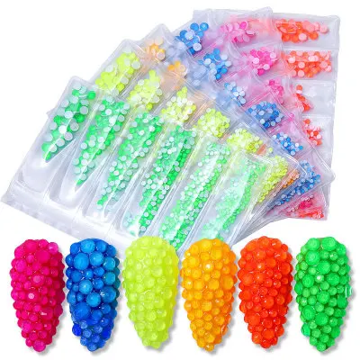 
ShiningLife Brand nail supplies neon ab rhinestone banding nail decorator 