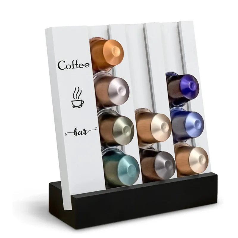 Coffee Capsule Holder Suitable for Most Coffee Espresso Machine Pods Under Cabinet Coffee Organiser Storage Rack