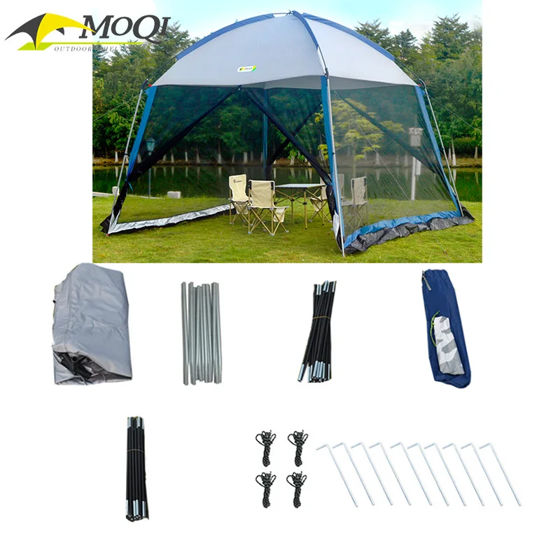 Палатка сетчатая дышащая для кемпинга на 4-6 человек вентиляция защита от комаров тент уличная беседка