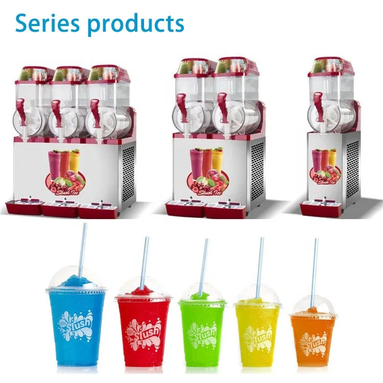 Factory direct sale spot sale Slush Machine Margarita Slush Maker 3 Tanks Commercial Slush Machine factory price