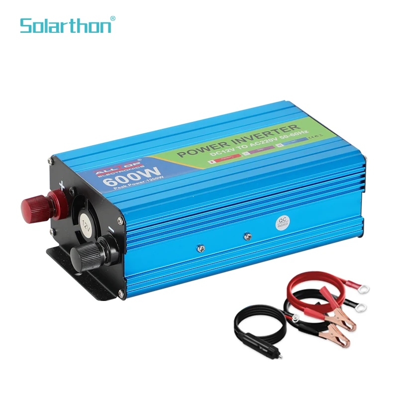 Hot Sales Home Solar System 300W 600W 750W 1000W 1500W 2000W 3000W Corrected Wave Power Inverter 12v To 220v