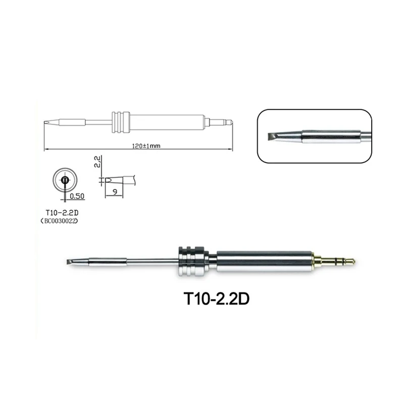 Good Quality T10 Electric Soldering Iron Tip Atten Durable Welding Replacement Head for T10 Soldering Iron