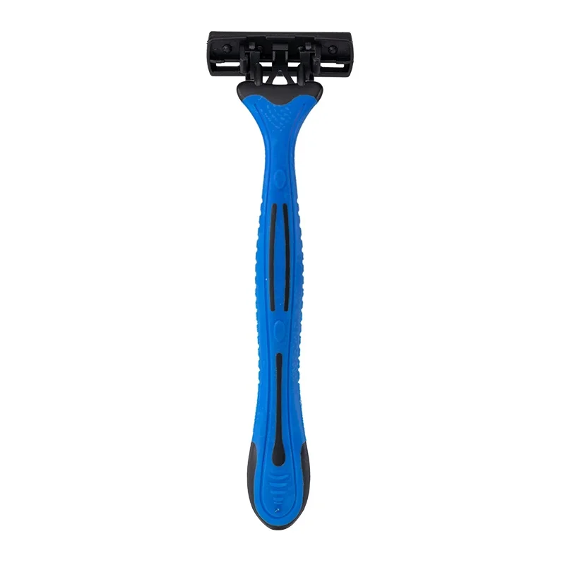 PearlMax Wholesale Stainless Steel Blade Triple Blades Razor Custom Design Razor Man Barber Blade Razor with Lubricating Strip