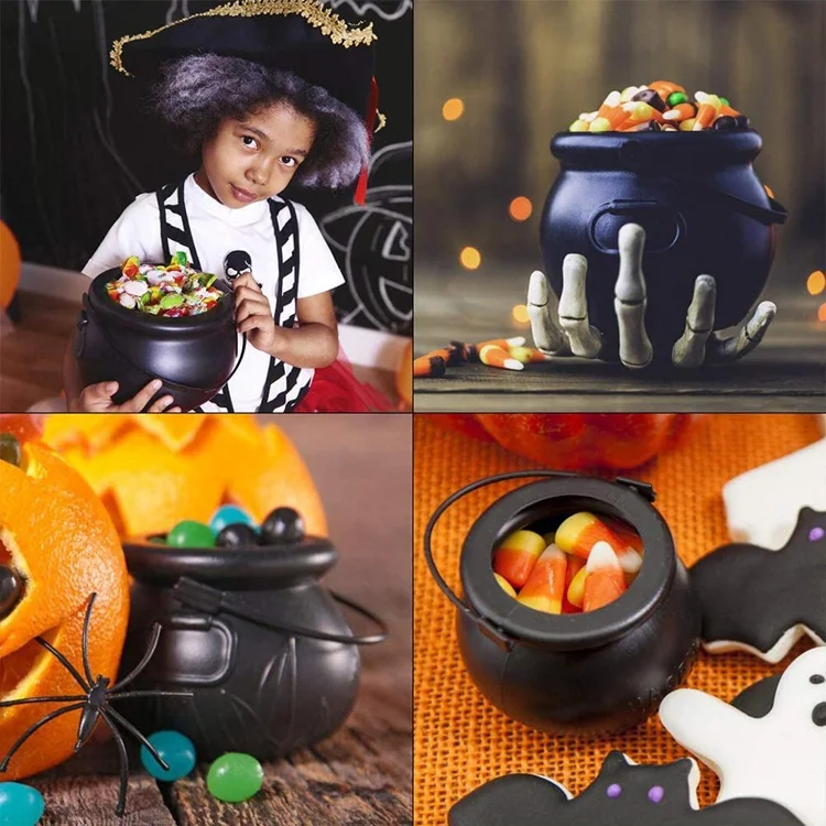 Plastic Candy Holder Pot for Kids St Patrick Day Wizard Halloween Theme Parties Supplies Decoration