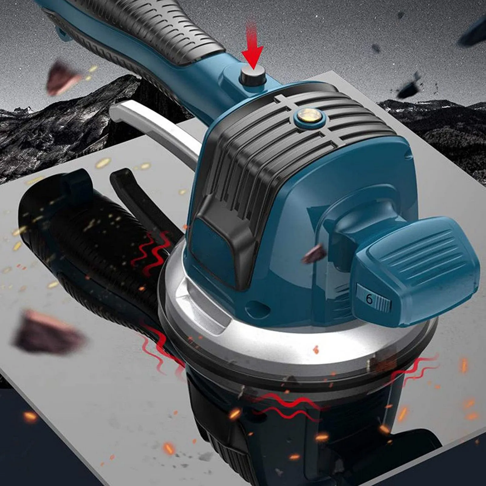 JNZ Hand-held Automatic Leveling Machine Tiling Installation Tools Tile Tiler Vibrator