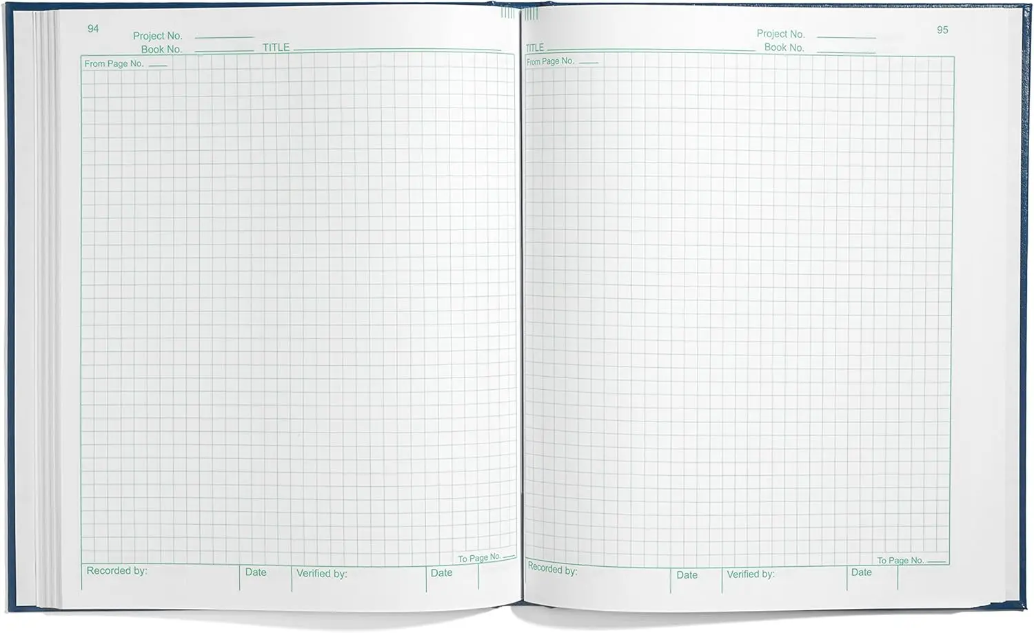 Wholesale High Quality Laboratory Notebook Blue Hard Cover Experimental Records Customized Logo Professional Design