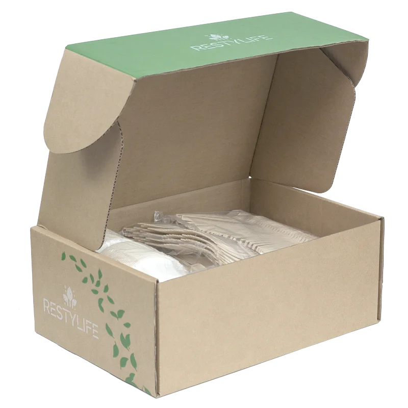 Cheap Price Wholesale 300pcs Tableware Set Compostable Sugarcane Bagasse Cutlery for Party and Go Out Picnic with Plates Bowls