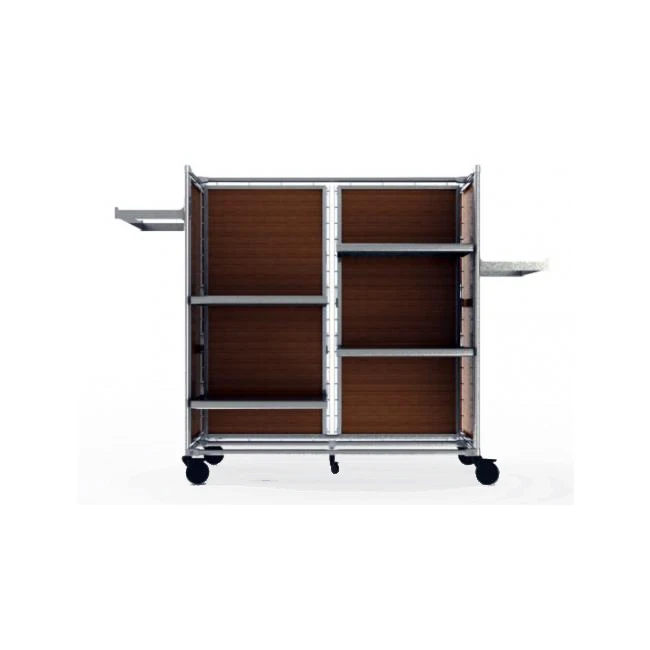 
Slatwall display rack clothes display shelves double side display unit for bags shop in store equipment 