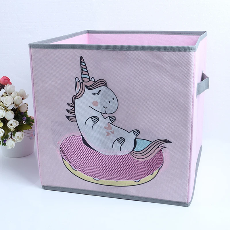 Wholesale Foldable Multipurpose Cardboard Drawer Square Cloth Storage Box Cube Bins Non Woven Fabric Storage Box