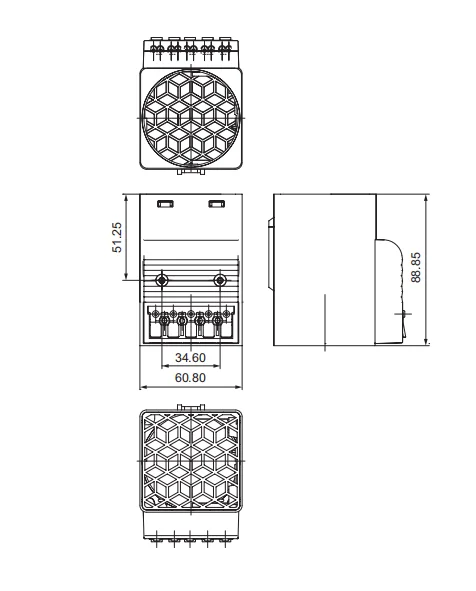 Natural NTL 409-TM 100w small compact semiconductor bladeless ptc fan heater