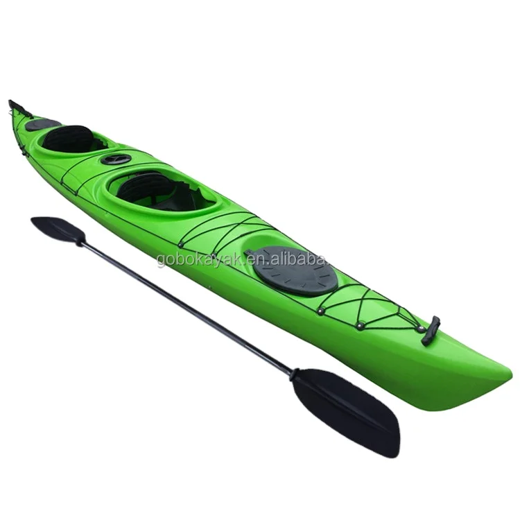 New double sea plastic kayak for two person