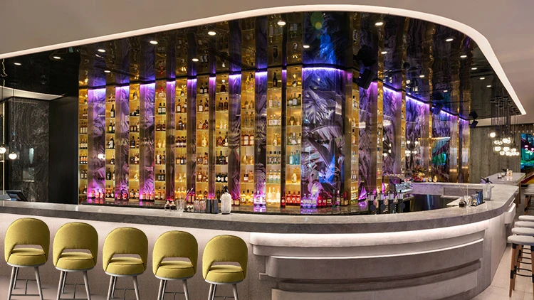 Nordic  Antique Vintage Stainless Steel Stool Wooden Golden Luxury High Chair For Chair Bar