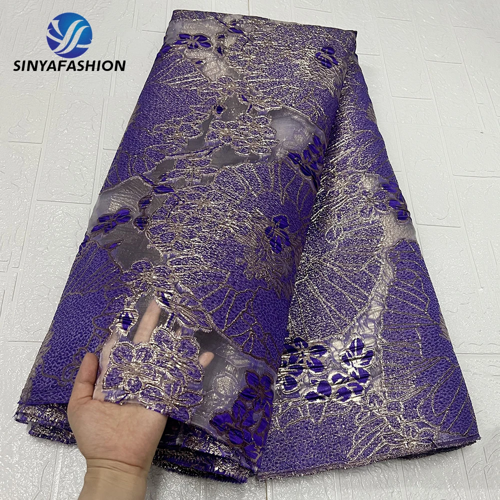 New French Mesh Tulle Organza Brocade Lace Embroidery Design High Quality African Swiss George Lace Fabrics For Nigerian Wedding