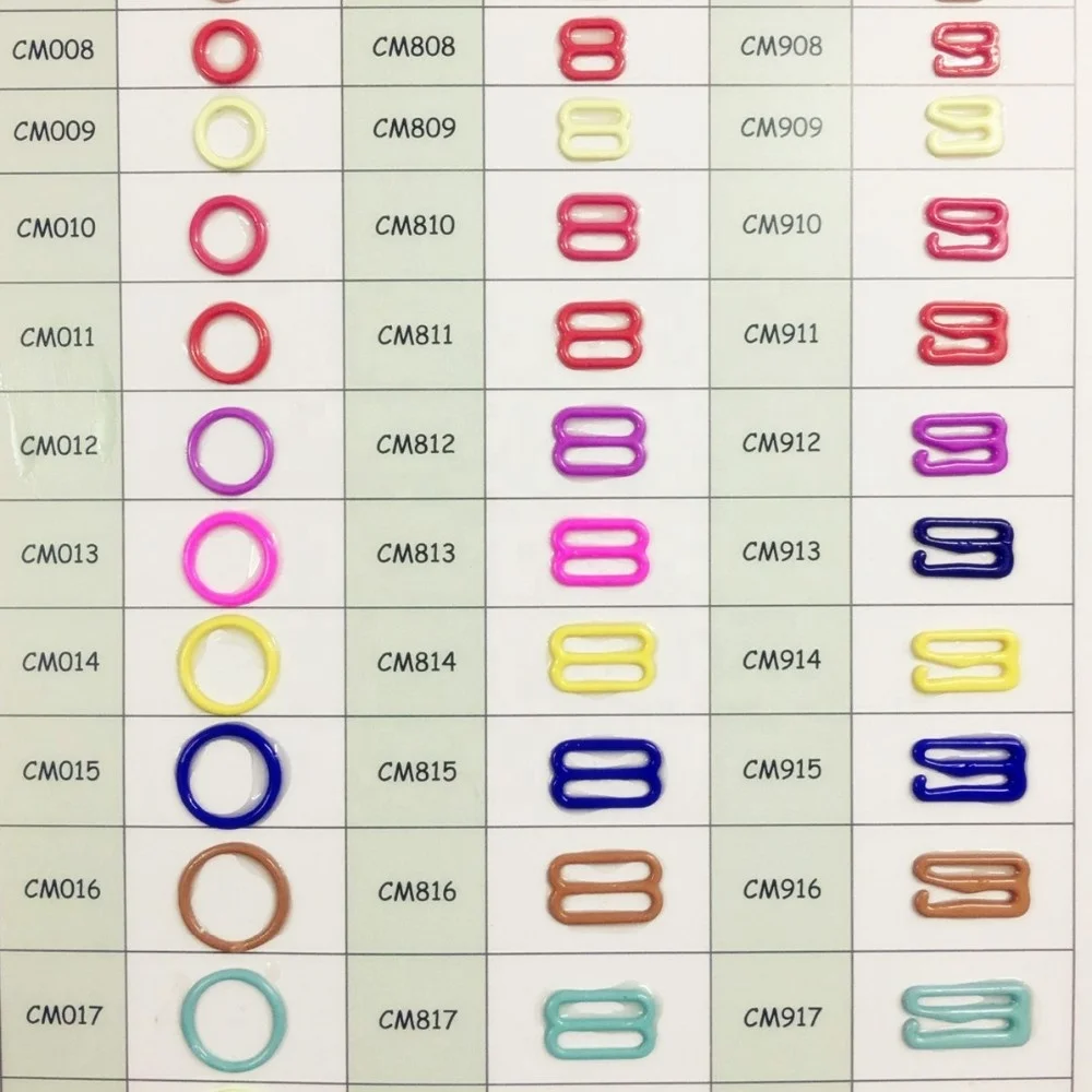 25mm Nylon coated metal adjusters bra strap adjustable rings sliders and hooks