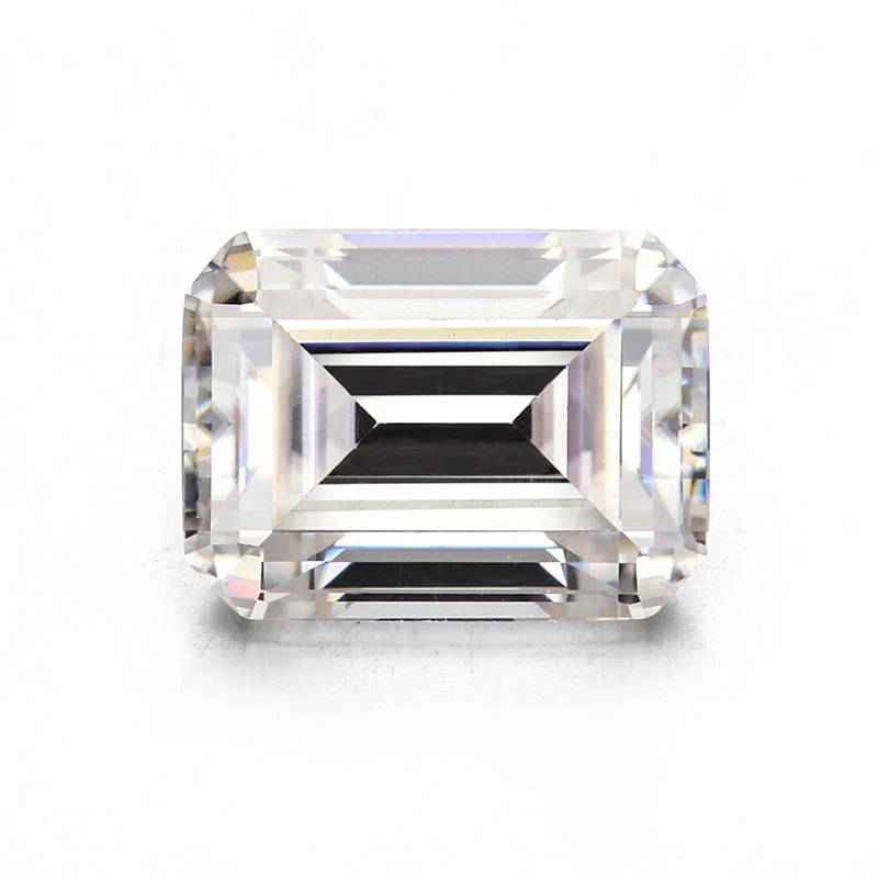 high quality vvs white color moissanite Starsgem company wholesale 4 ct emerald cut moissanite