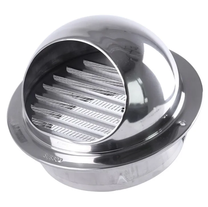 Stainless steel waterproof wall duct vent marine Air Vent cap