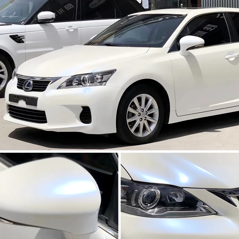 Manufacturer direct sales of pearl white color changing vinyl, white series automotive packaging film, protective film