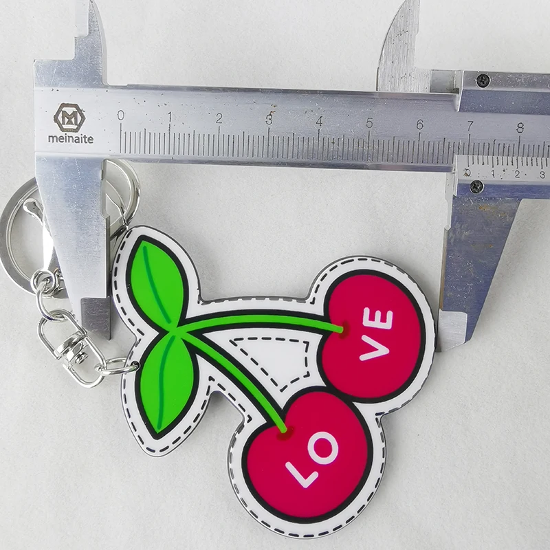 Популярный Кубик Рубика любовь рука Радуга помада губа смайлик вишня новинка брелок для двух сторон картина подарок