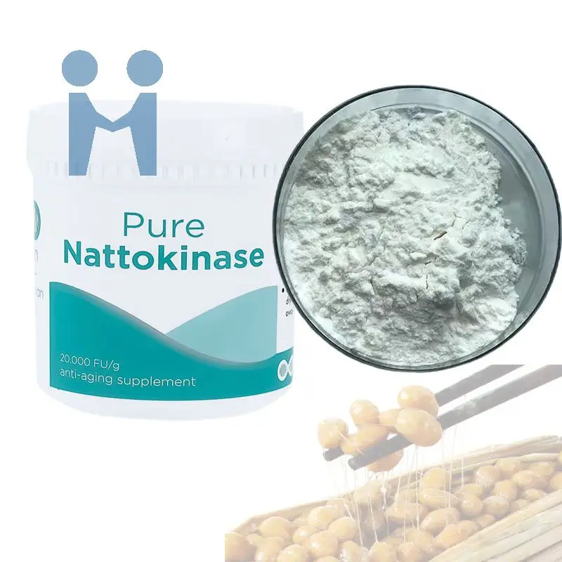 Natural Pure Natto Extract powder Price Supplement Health Care Raw Material High Quality Bulk Nattokinase