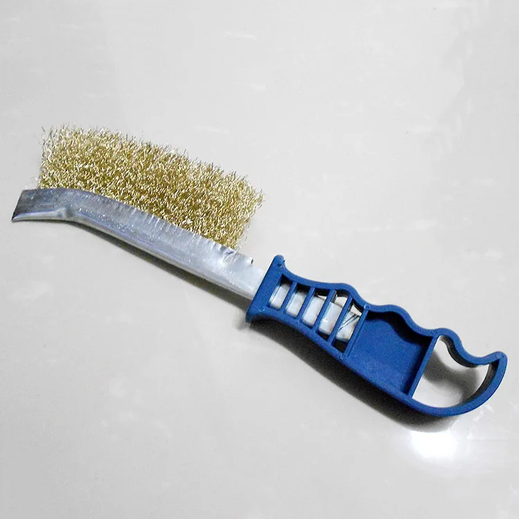 New Steel Wire Plastic Handle Grinding Brush