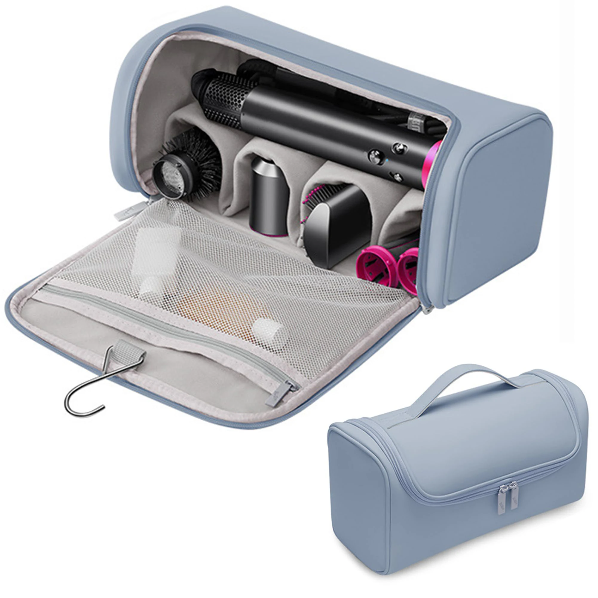 Private Label Waterproof Organizer Bags Portable Hairdryer Storage Bag Hair Dryer Travel Case Carrying Cases with Hanging Hook