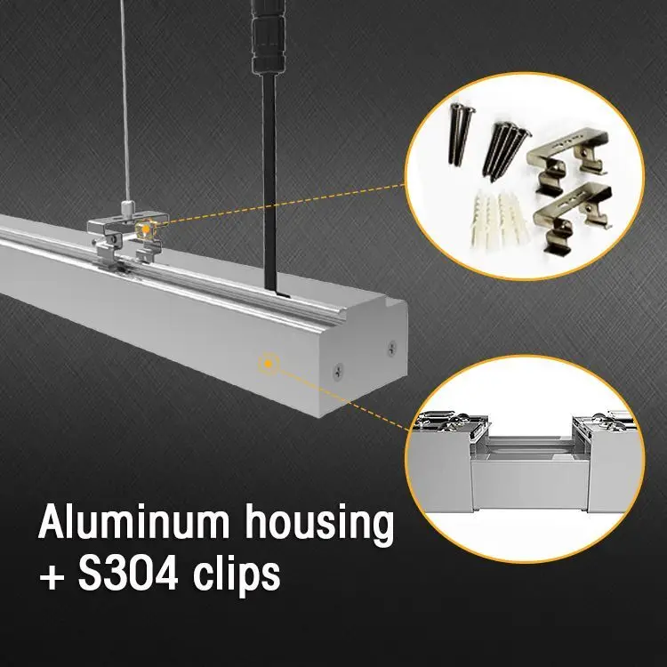 Continuous connected industrial LED linear trunking system & batten light from SHINELONG