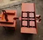 Semi-automatic hollow block making machine for concrete blocks