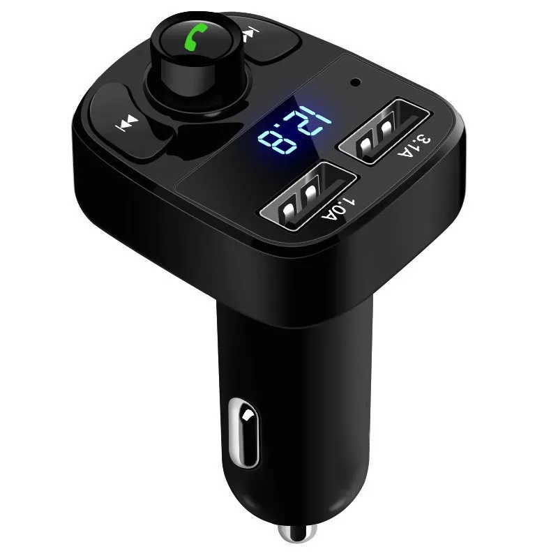 audio mp3 usb player car mp3 player x8 multifunctional new steero radio car kit double USB charger setup fm transmitter